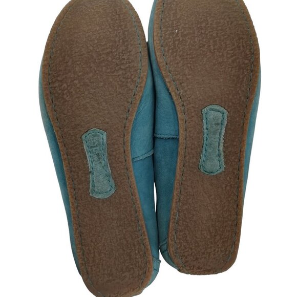 Timberland Womans Blue Penny Loafer Driving Shoes Moccasins Size 8 Leather Suede - Picture 11 of 11